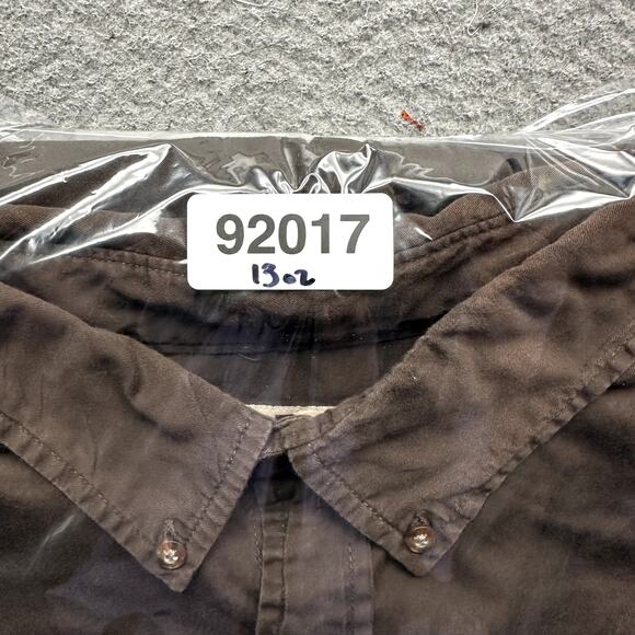 Woolrich Cotton Twill Long Sleeve Shirt Men XXL Pocket Roll-Tab Button Down 6418 - Picture 11 of 11